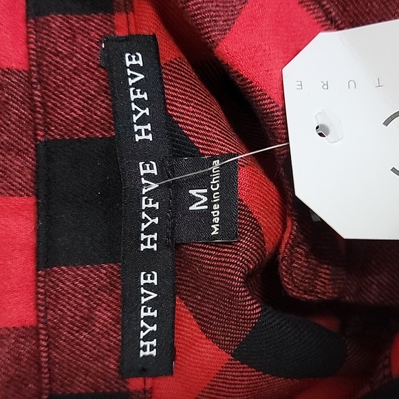 CUPCAKE COUTURE HYFVE  OVERSIZED FLANNEL TUNIC/SIZE M. - Picture 8 of 13